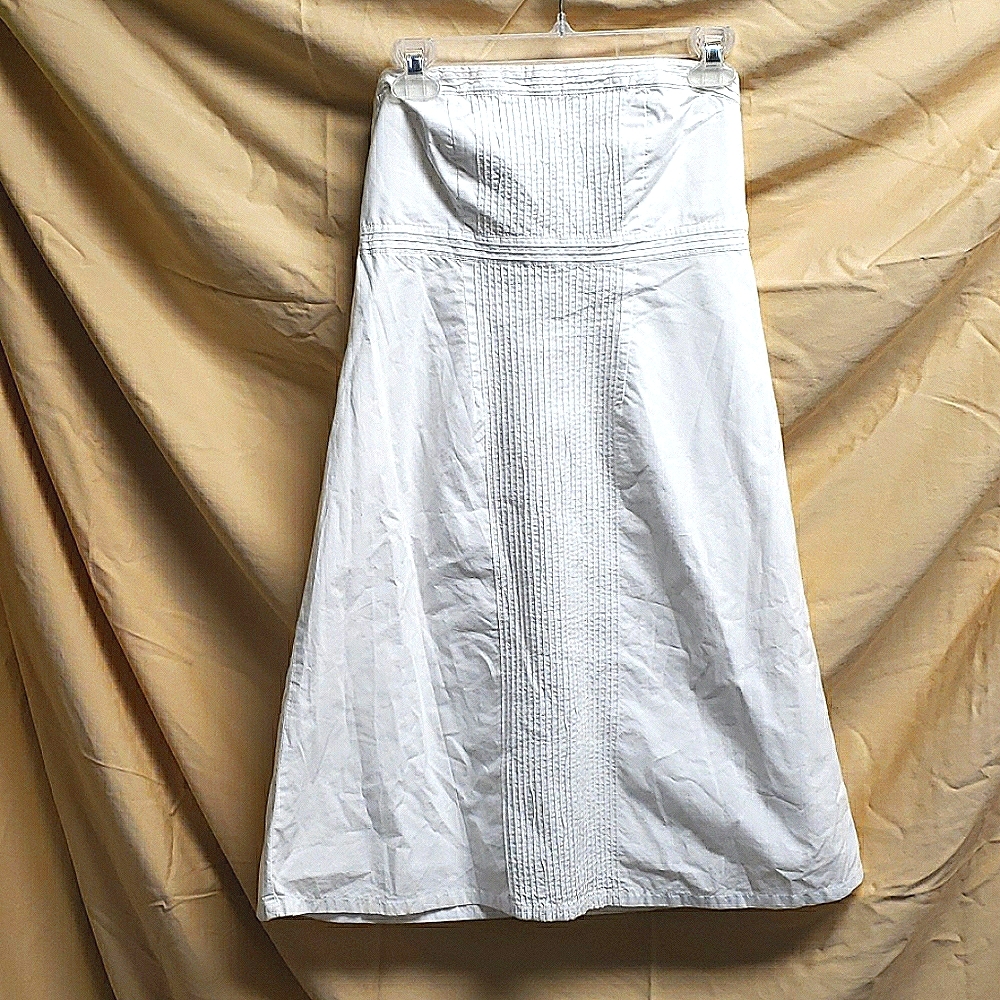 Gap lightweight cotton strapless dress